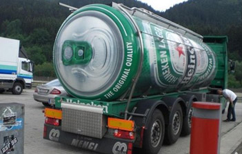 Street Marketing Biere Heineken