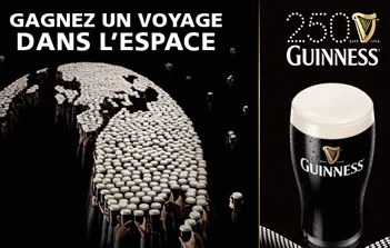 La bière Guinness nous envoie dans l'espace
