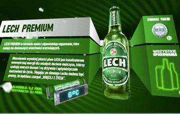 E-biere : Bière Lech en 3D – photo 1