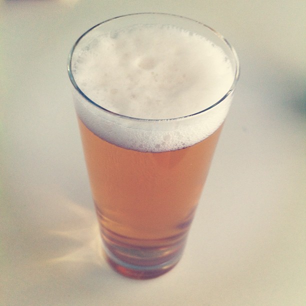 Verre de bière blonde style abbaye, type Pietra Salvaticus